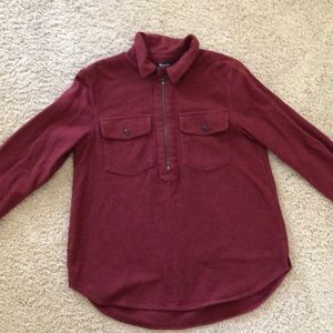 Cozy, cotton, pullover Madewell flannel